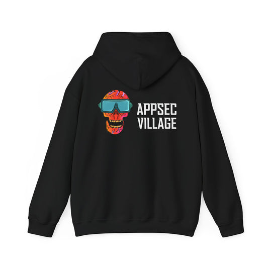 AppSec Village Hoodie | Unisex Heavy Blend Sweatshirt, Casual Wear, Tech Lover Gift, Geek Culture Hoodie, Festive Attire