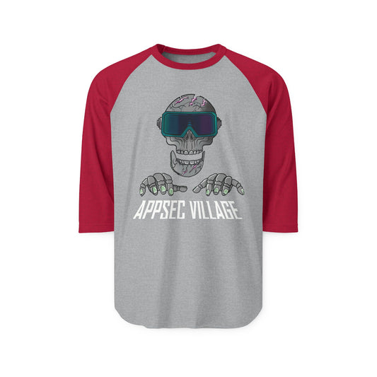 AppSec Village Graphic Tee, Unisex Raglan Shirt, Perfect for Tech Events, Halloween, Geek Culture, Casual Wear, Unique Gift