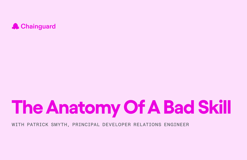 Anatomy of a Bad Skill