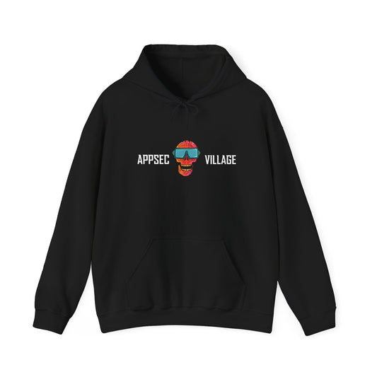 AppSec Village Hoodie | Unisex Heavy Blend Sweatshirt, Casual Wear, Tech Lover Gift, Geek Culture Hoodie, Festive Attire