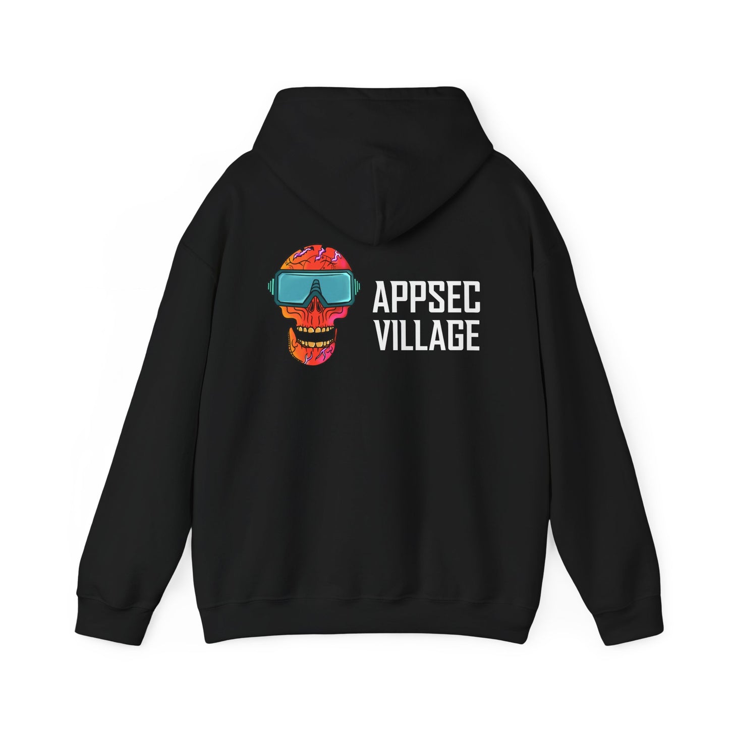 AppSec Village Hoodie | Unisex Heavy Blend Sweatshirt, Casual Wear, Tech Lover Gift, Geek Culture Hoodie, Festive Attire