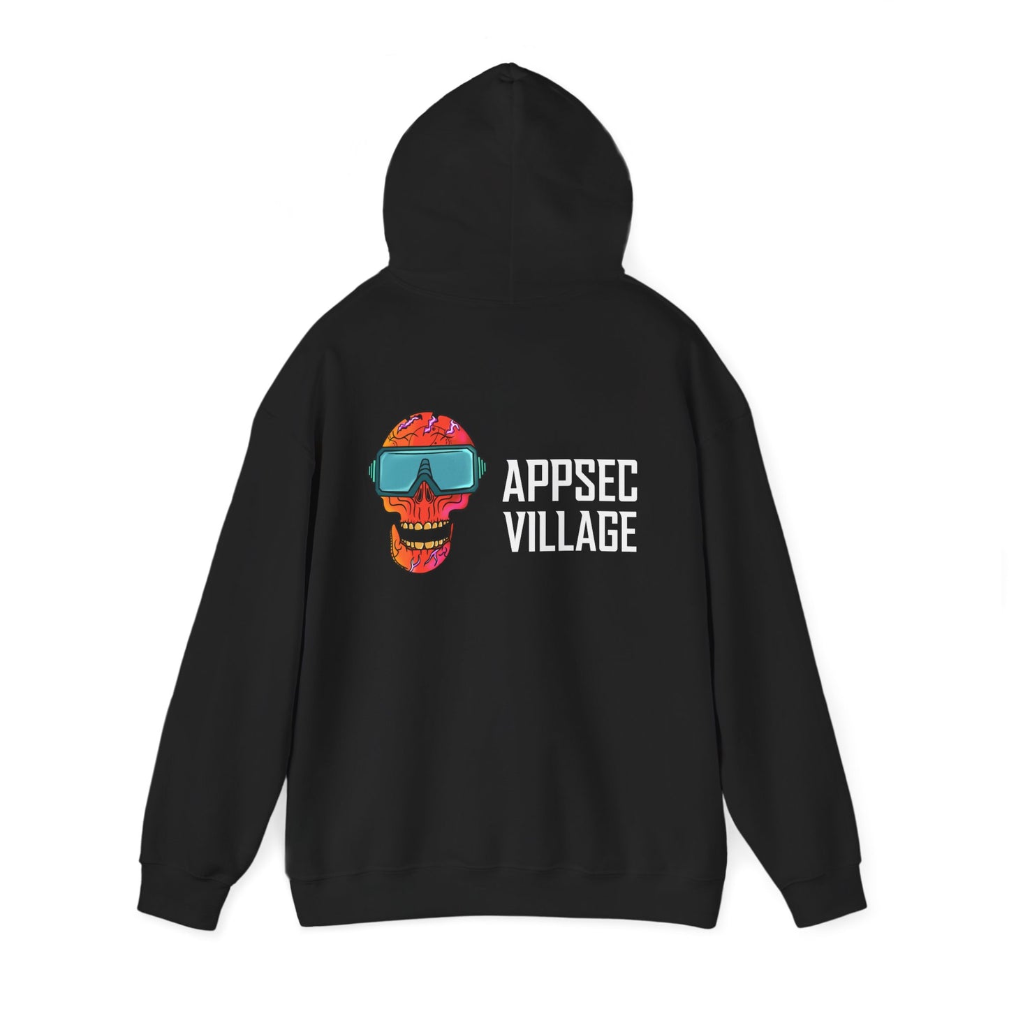 AppSec Village Hoodie | Unisex Heavy Blend Sweatshirt, Casual Wear, Tech Lover Gift, Geek Culture Hoodie, Festive Attire