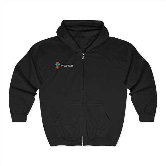 AppSec Village Zip Hoodie - Unisex Heavy Blend™ Sweatshirt for Tech Lovers, Perfect for Conferences, Casual Wear, Gift for [...]